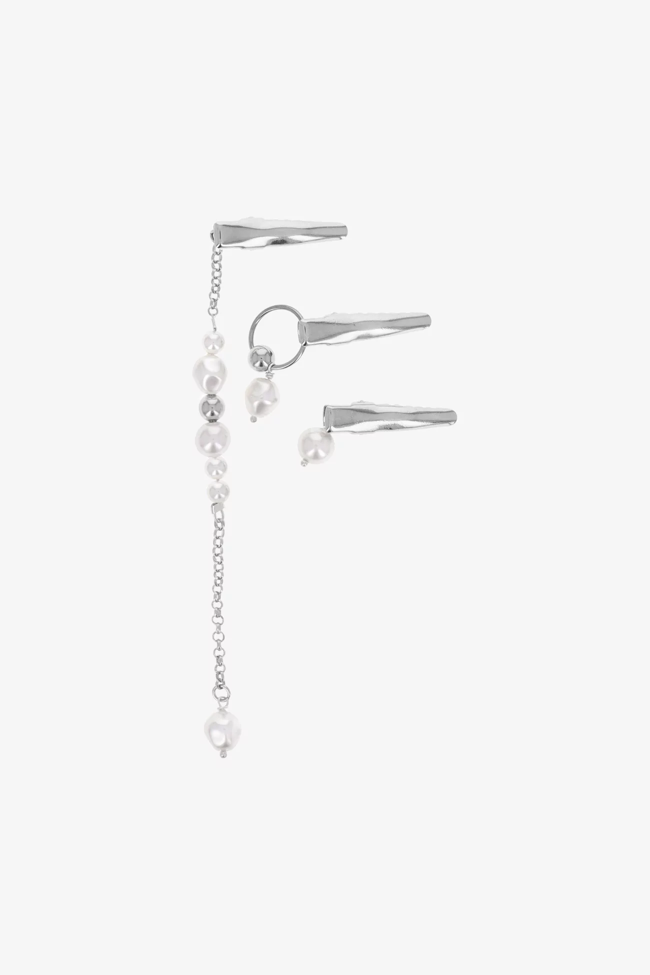 Justine Clenquet Yoko Hair Clip Set – Palladium | Centre Commercial