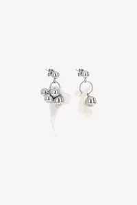 Justine Clenquet Paula Earrings – Palladium | Centre Commercial