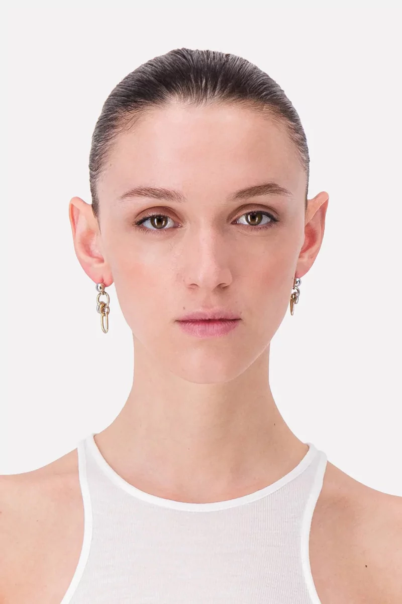 Justine Clenquet Scott Boucles d'Oreilles – Gold/Palladium | Centre Commercial
