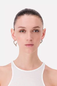 Justine Clenquet Yara Earrings – Palladium | Centre Commercial