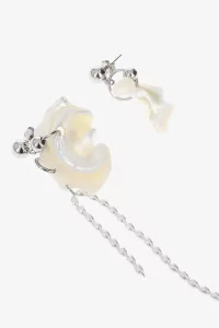 Justine Clenquet Alba Earrings – Palladium | Centre Commercial