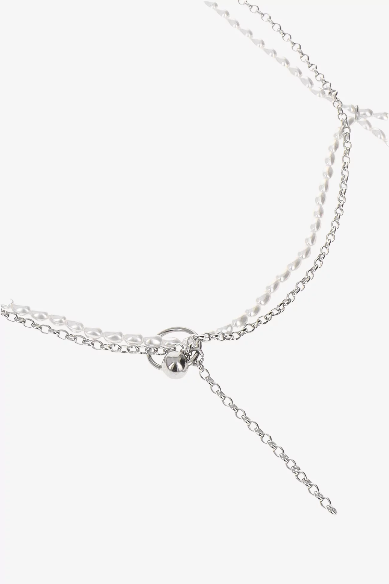 Justine Clenquet Alba Necklace – Palladium | Centre Commercial