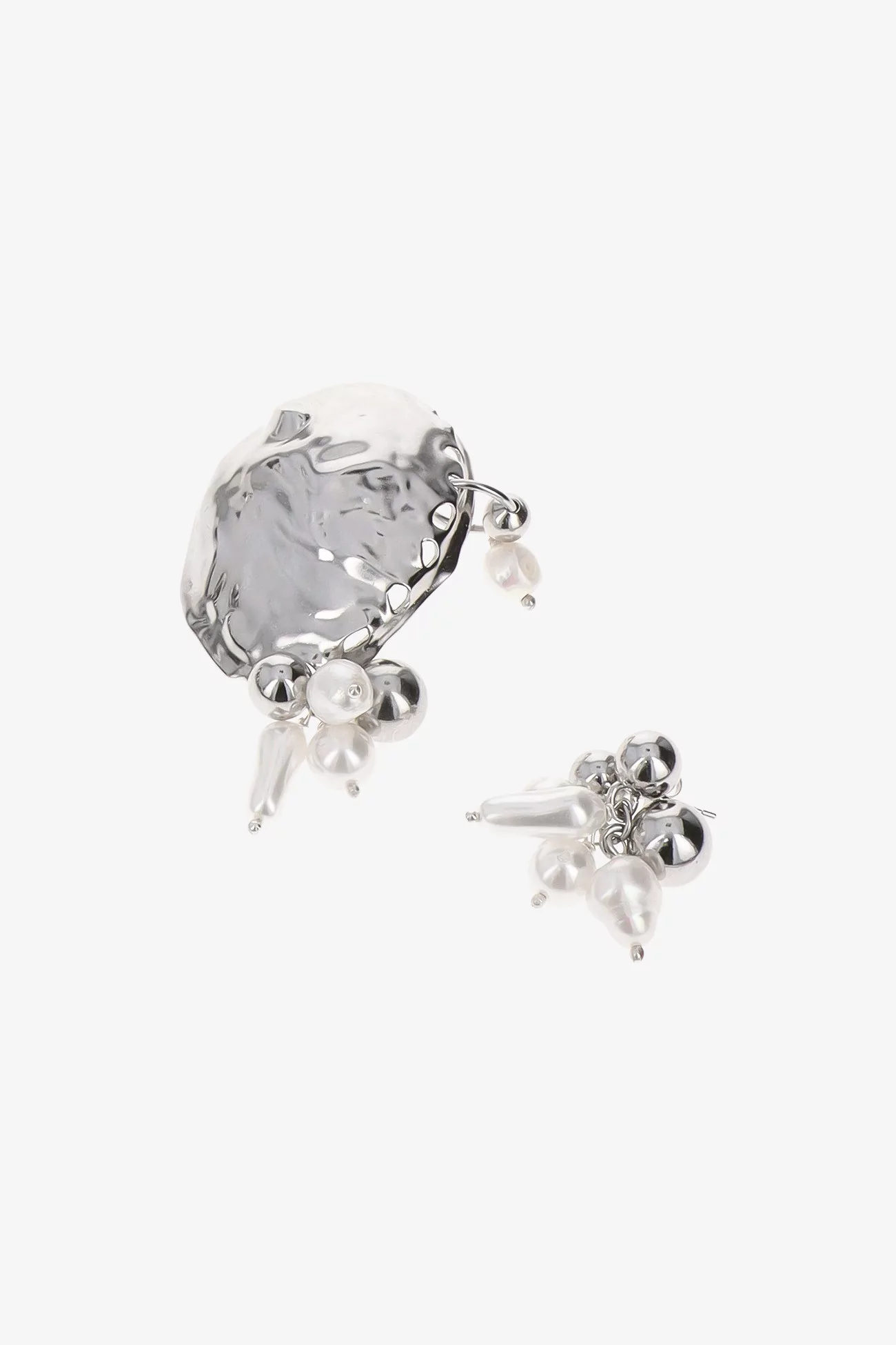 Justine Clenquet Bianca Earrings – Palladium | Centre Commercial