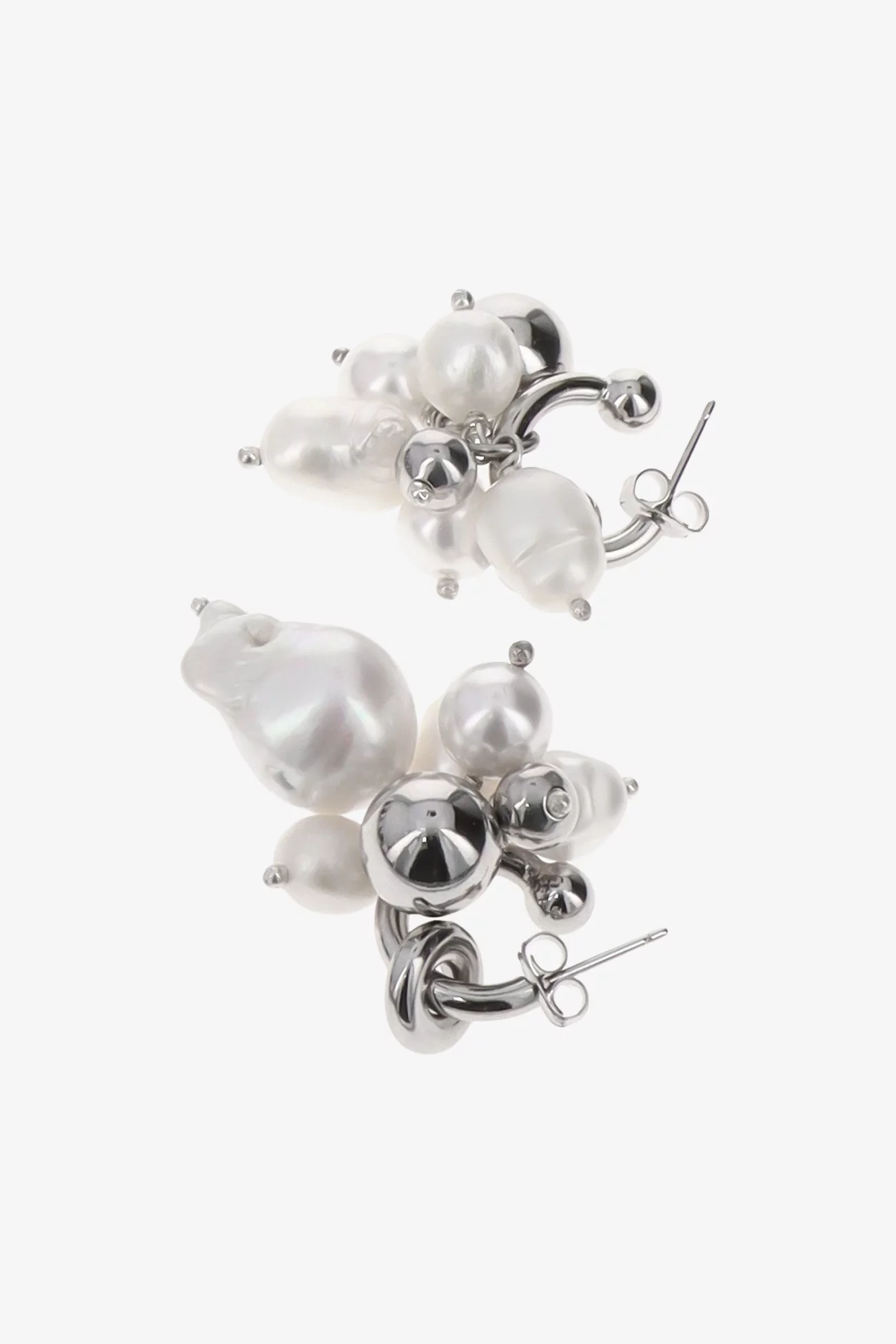 Justine Clenquet Mickey Earrings – Palladium | Centre Commercial