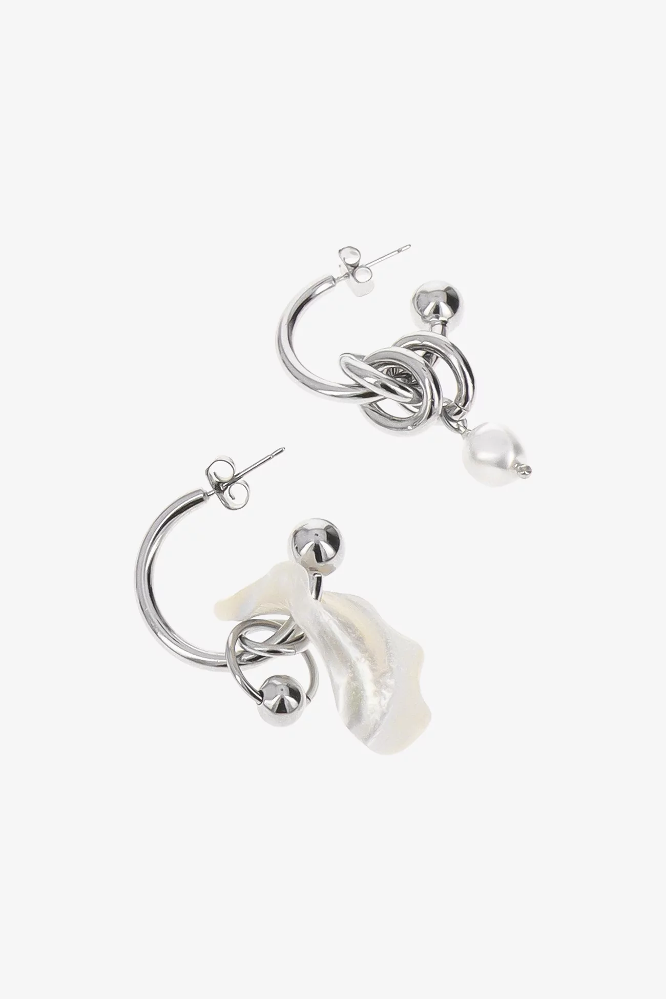 Justine Clenquet Tyler Earrings – Palladium | Centre Commercial