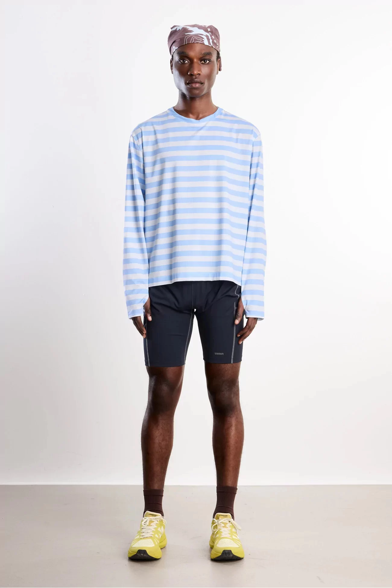 Unna Striped LS Running Long Sleeve T-Shirt – Baby Blue | Centre Commercial