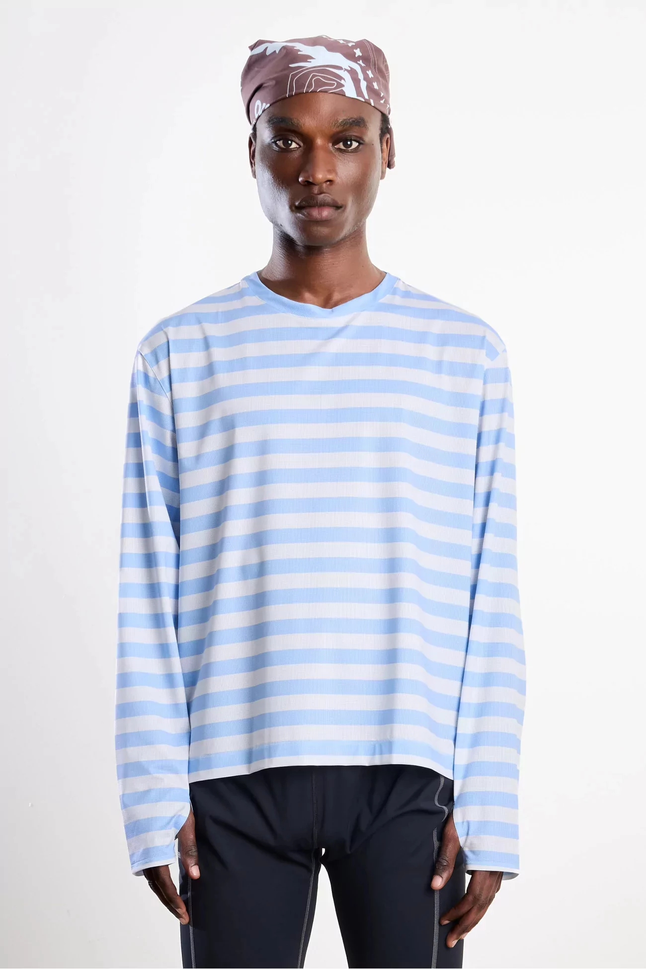 Unna Striped LS Running Long Sleeve T-Shirt – Baby Blue | Centre Commercial