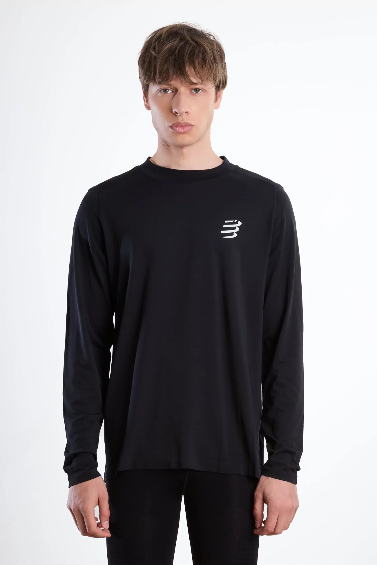 Performance Long Sleeve Running T-shirt Men – Black | Centre Commercial
