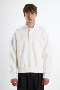 Museum Garments Reversed Polo Sweatshirt – Natural | Centre Commercial