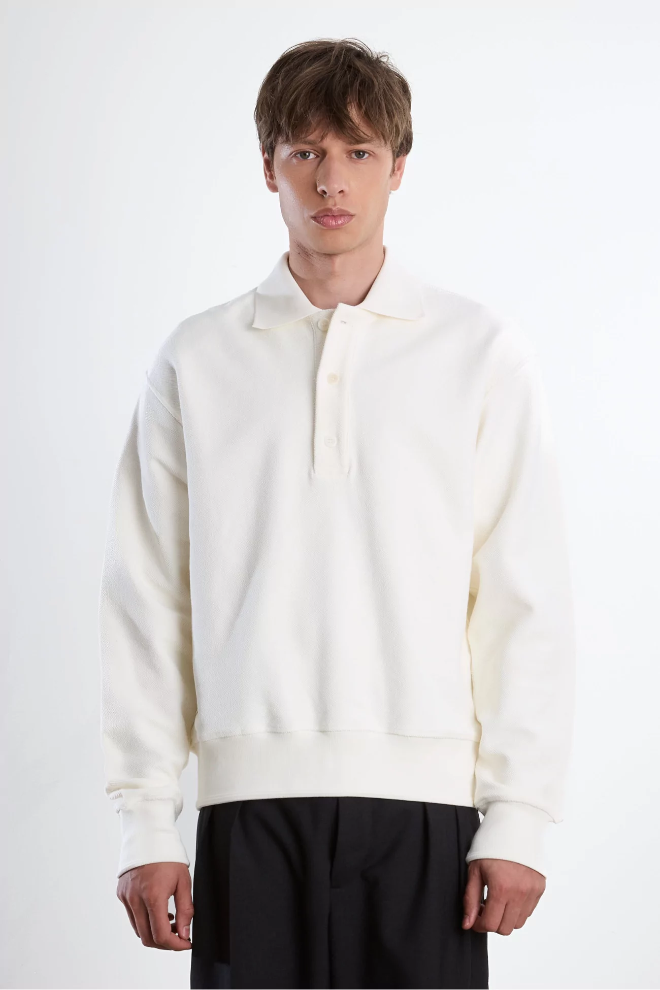 Museum Garments Reversed Polo Sweatshirt – Natural | Centre Commercial