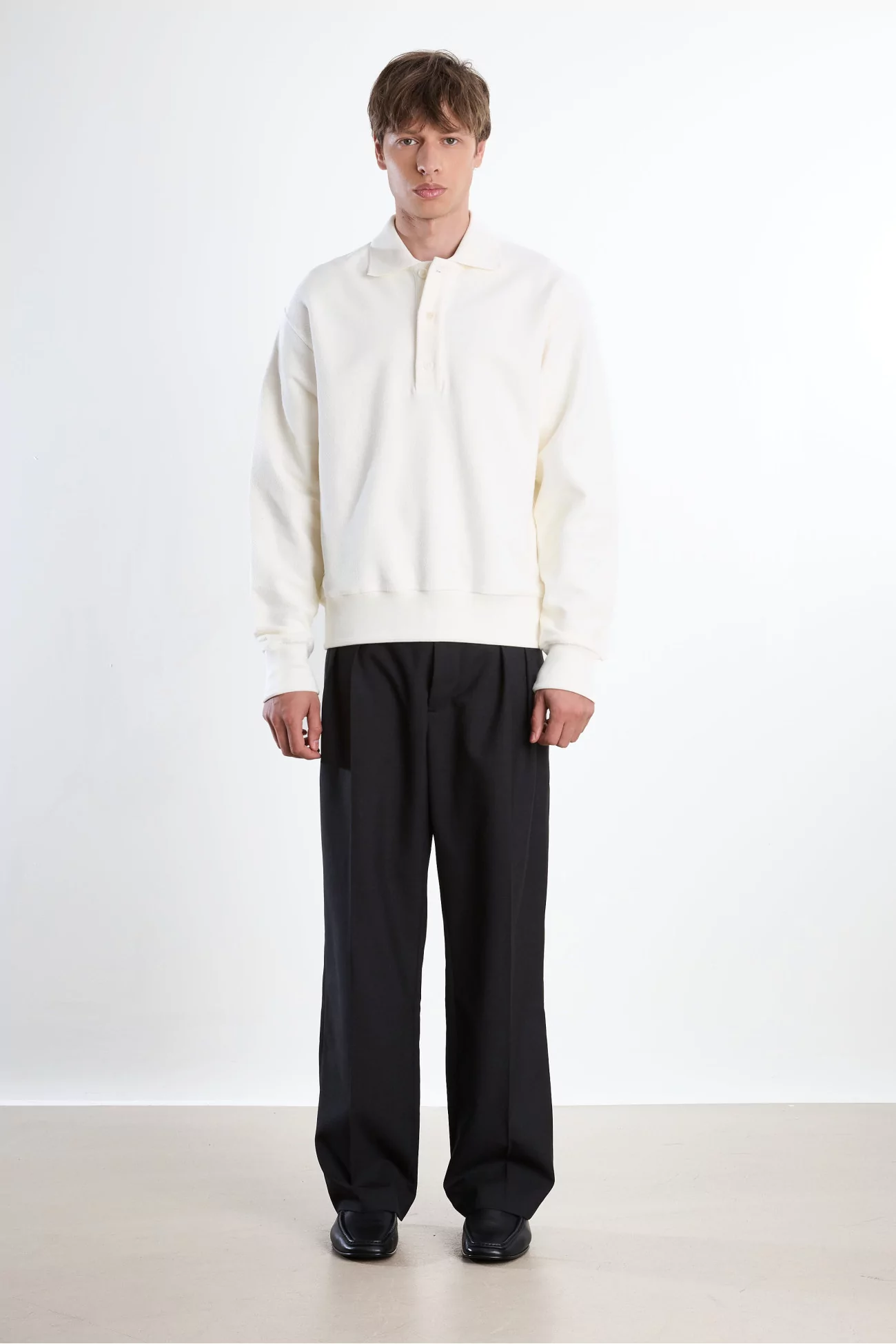 Museum Garments Reversed Polo Sweatshirt – Natural | Centre Commercial