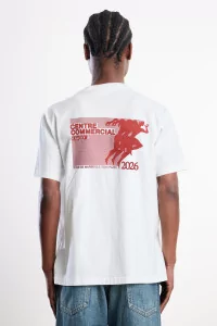 Marathon Runners Heavyweight Cotton T-Shirt Centre Commercial – White | Centre Commercial