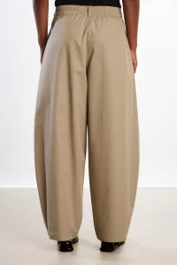 Cotton Curved Pants Women Cordera – Camel | Centre Commercial