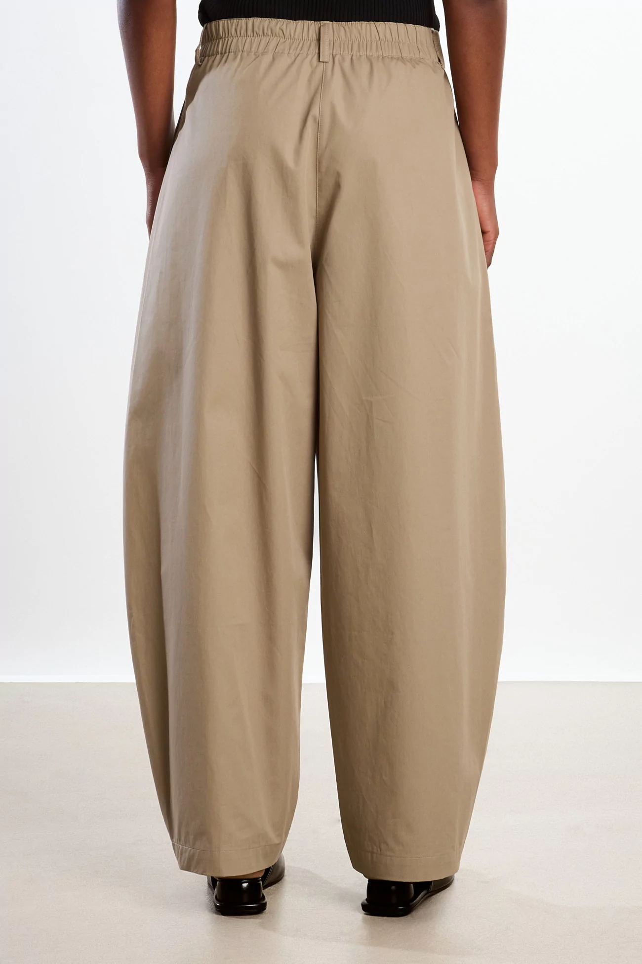 Cotton Curved Pants Women Cordera – Camel | Centre Commercial