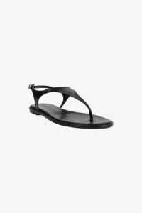 Aeyde Raine Nappa Leather Flat Sandals Women – Black | Centre Commercial