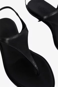 Aeyde Raine Nappa Leather Flat Sandals Women – Black | Centre Commercial