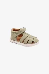 Bisgaard Beka S Kids Leather Sandals – Sage | Centre Commercial