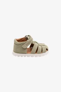 Bisgaard Beka S Kids Leather Sandals – Sage | Centre Commercial