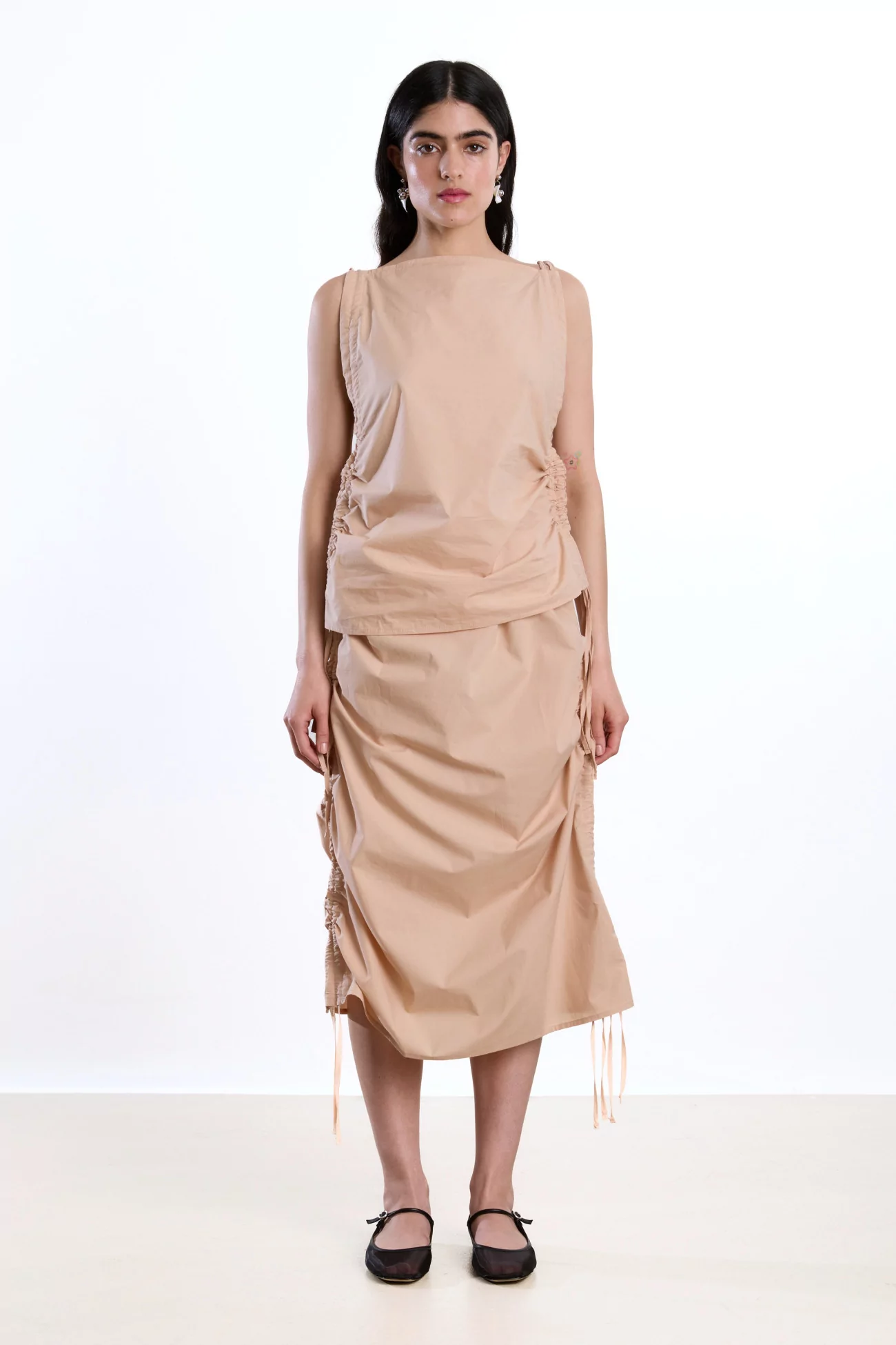 Baserange Pictorial Top Organic Cotton – Andradita Sand | Centre Commercial