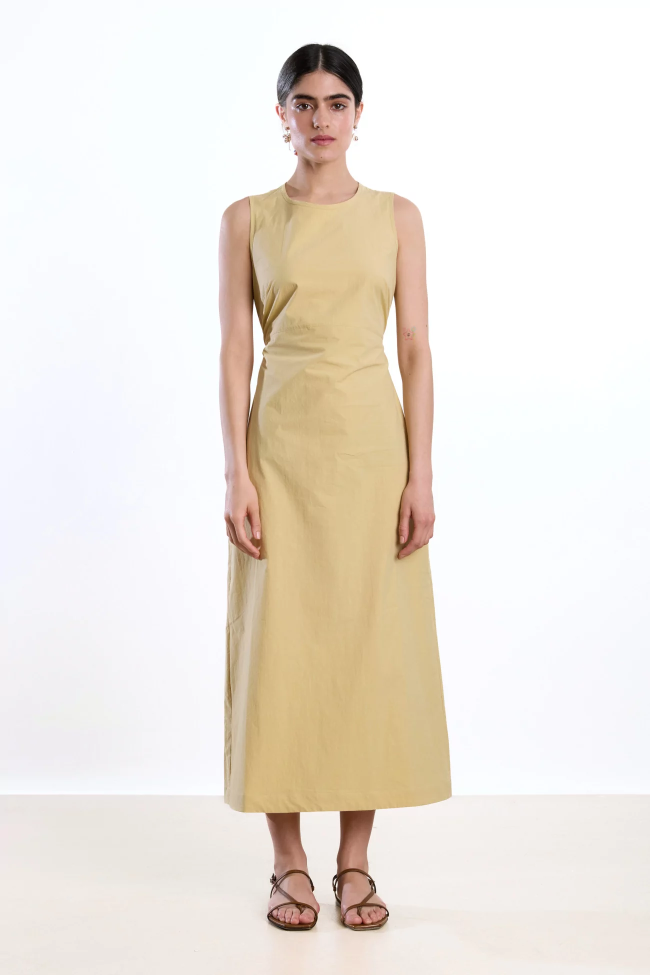 Cawley Erika Dress Japanese Cotton – Butter | Centre Commercial
