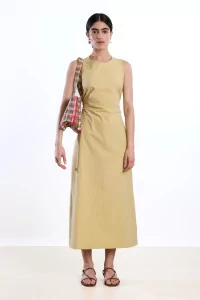Cawley Erika Dress Japanese Cotton – Butter | Centre Commercial