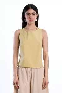 Cawley Sofia Top Japanese Cotton – Butter | Centre Commercial