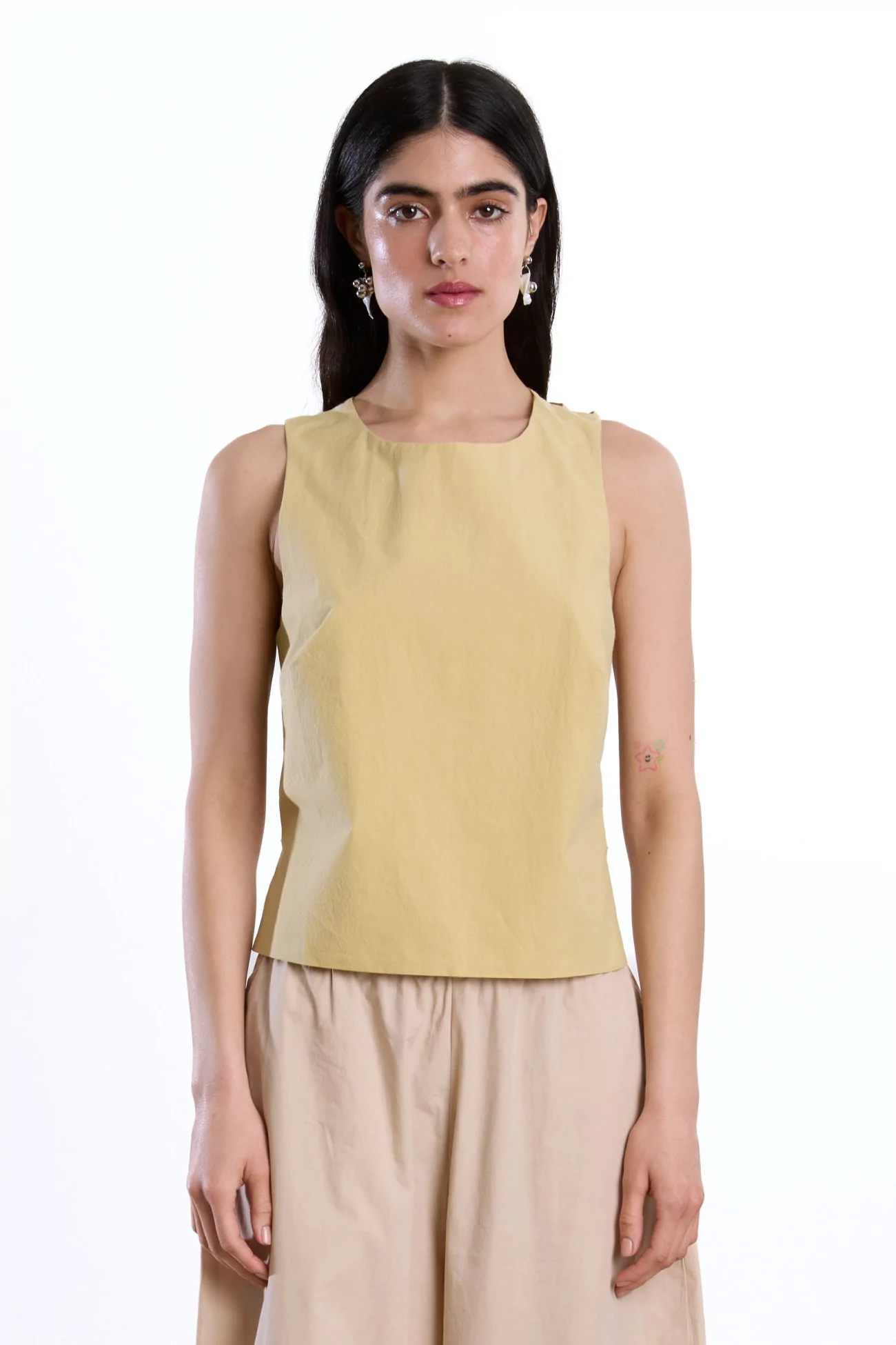 Cawley Sofia Top Japanese Cotton – Butter | Centre Commercial