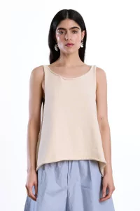 Cawley Thea Knit Top Striped Cotton – Merengue | Centre Commercial