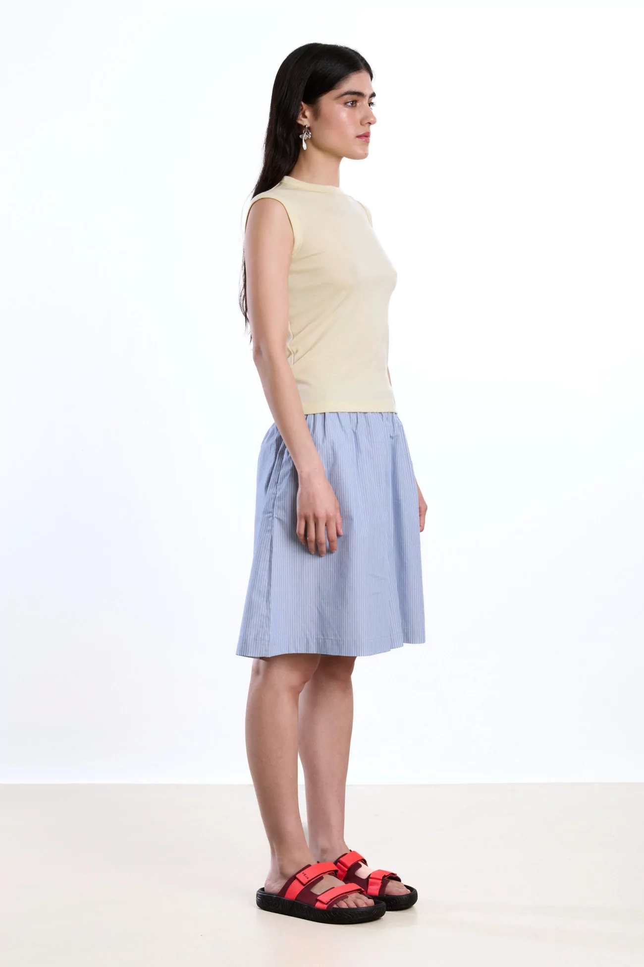 Réuni Merino Wool Jersey Tank Top – Beurre | Centre Commercial