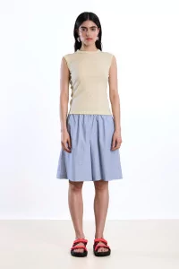 Réuni Merino Wool Jersey Tank Top – Beurre | Centre Commercial