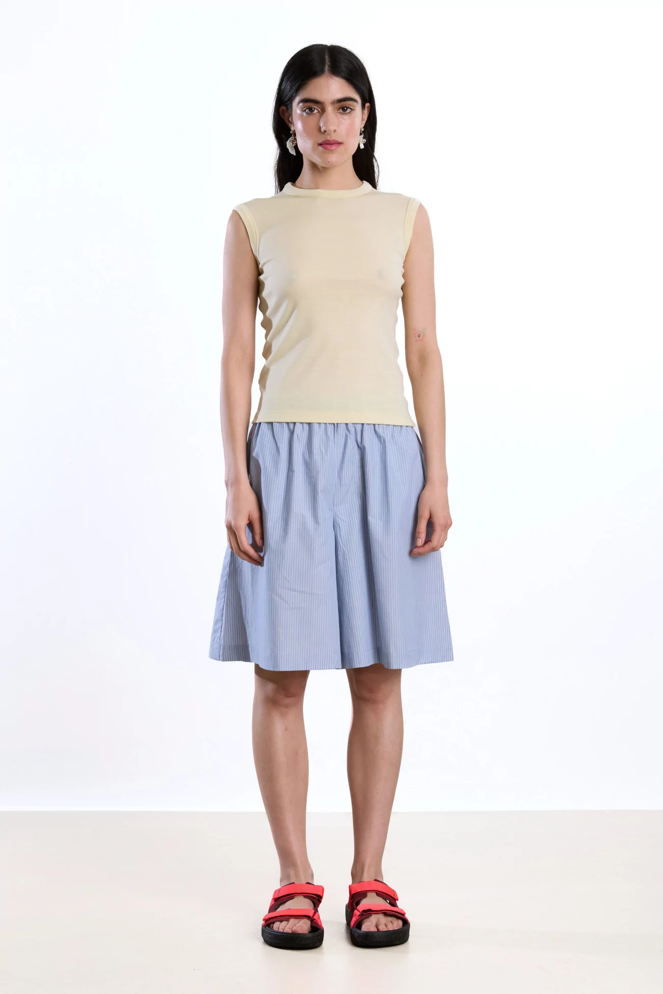 Réuni Merino Wool Jersey Tank Top – Beurre | Centre Commercial