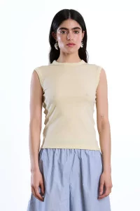 Réuni Merino Wool Jersey Tank Top – Beurre | Centre Commercial