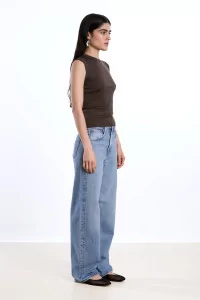 Réuni Merino Wool Jersey Tank Top – Turkish Coffee | Centre Commercial