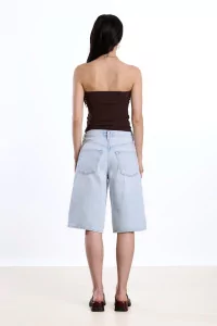 Strapless Bandeau Top Recycled Jersey Reyèm – Cocoa | Centre Commercial