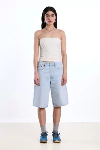 Strapless Bandeau Top Recycled Jersey Reyèm – Cream | Centre Commercial