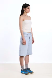 Strapless Bandeau Top Recycled Jersey Reyèm – Cream | Centre Commercial