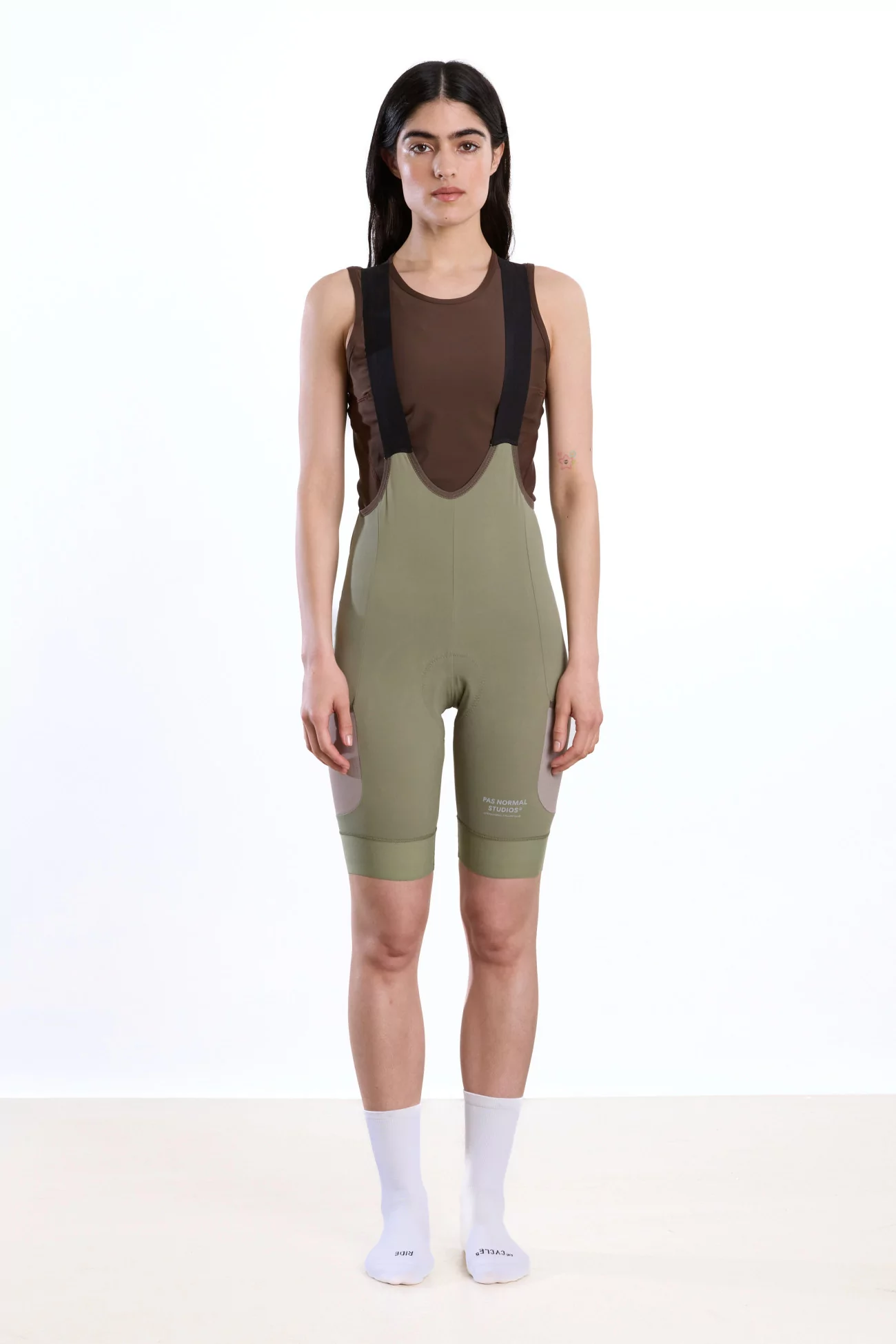Pas Normal Studios Escapism Cargo Bibs Women – Light Olive | Centre Commercial