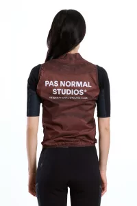 Pas Normal Studios Mechanism Stow Away Gilet Women – AOP Light Brown | Centre Commercial
