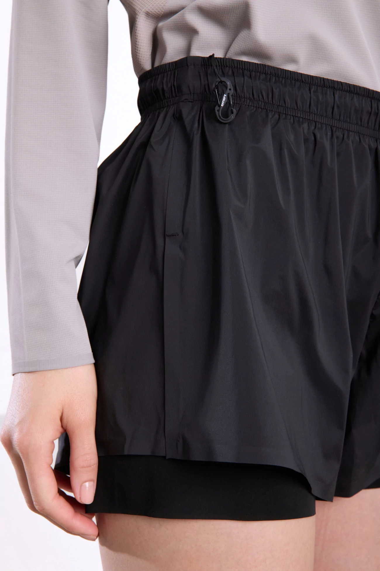 TechSilk™ 3" Running Shorts Satisfy Women – Black | Centre Commercial