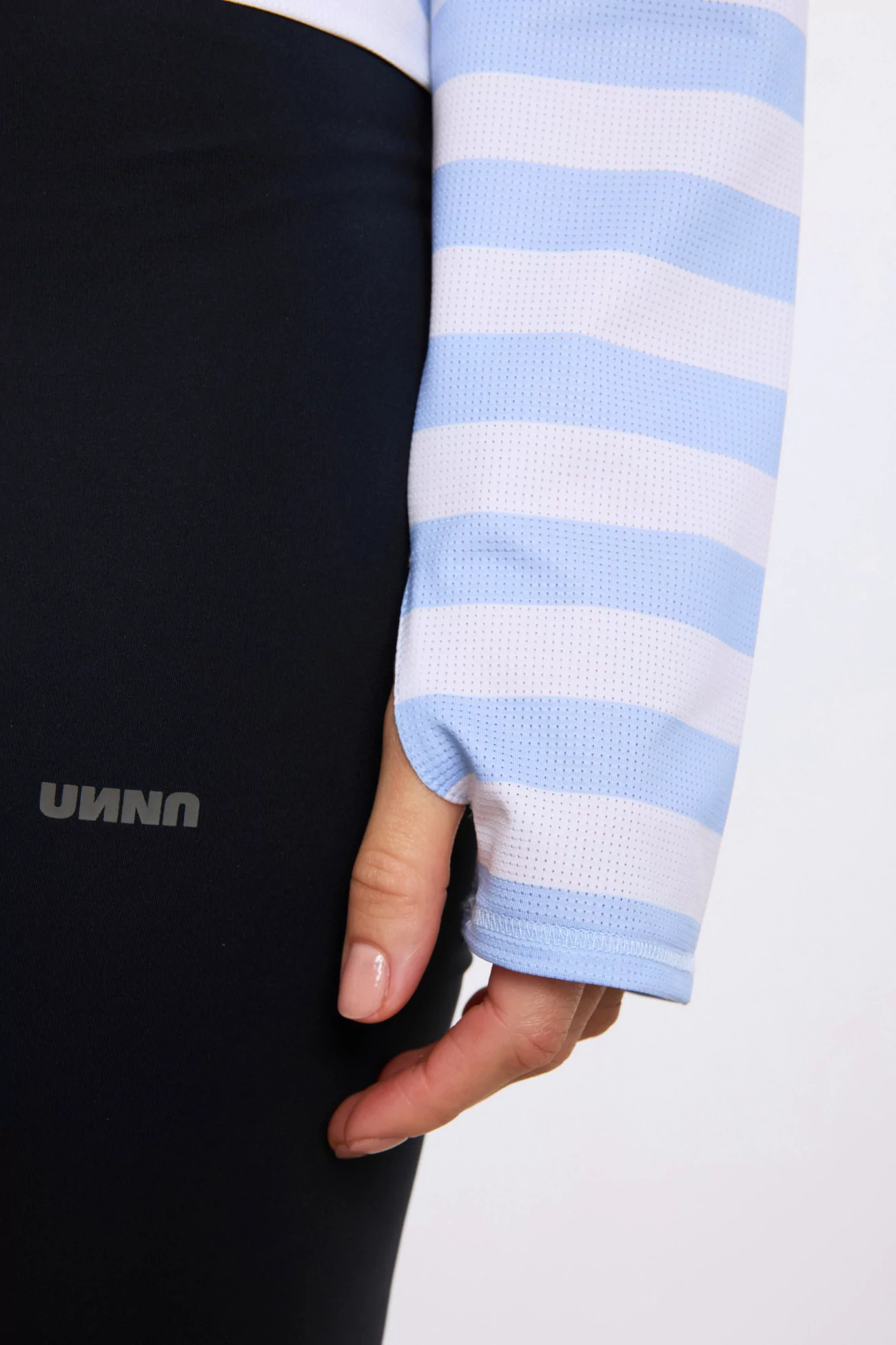 UNNA Striped LS Women's Long Sleeve Running T-shirt – Baby Blue | Centre Commercial