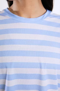 UNNA Striped LS Women's Long Sleeve Running T-shirt – Baby Blue | Centre Commercial