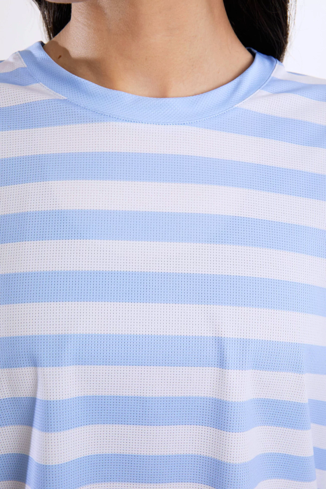 UNNA Striped LS Women's Long Sleeve Running T-shirt – Baby Blue | Centre Commercial