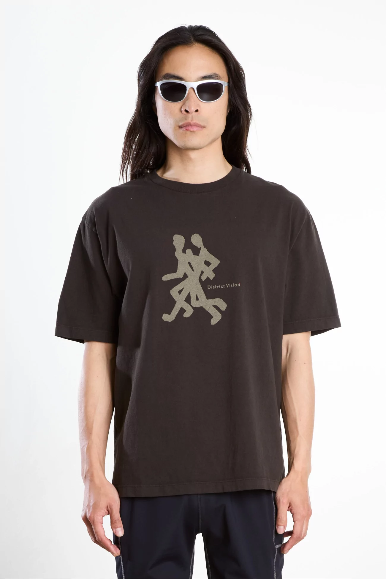 T-shirt California Cotton District Vision – Runners Brown | Centre Commercial