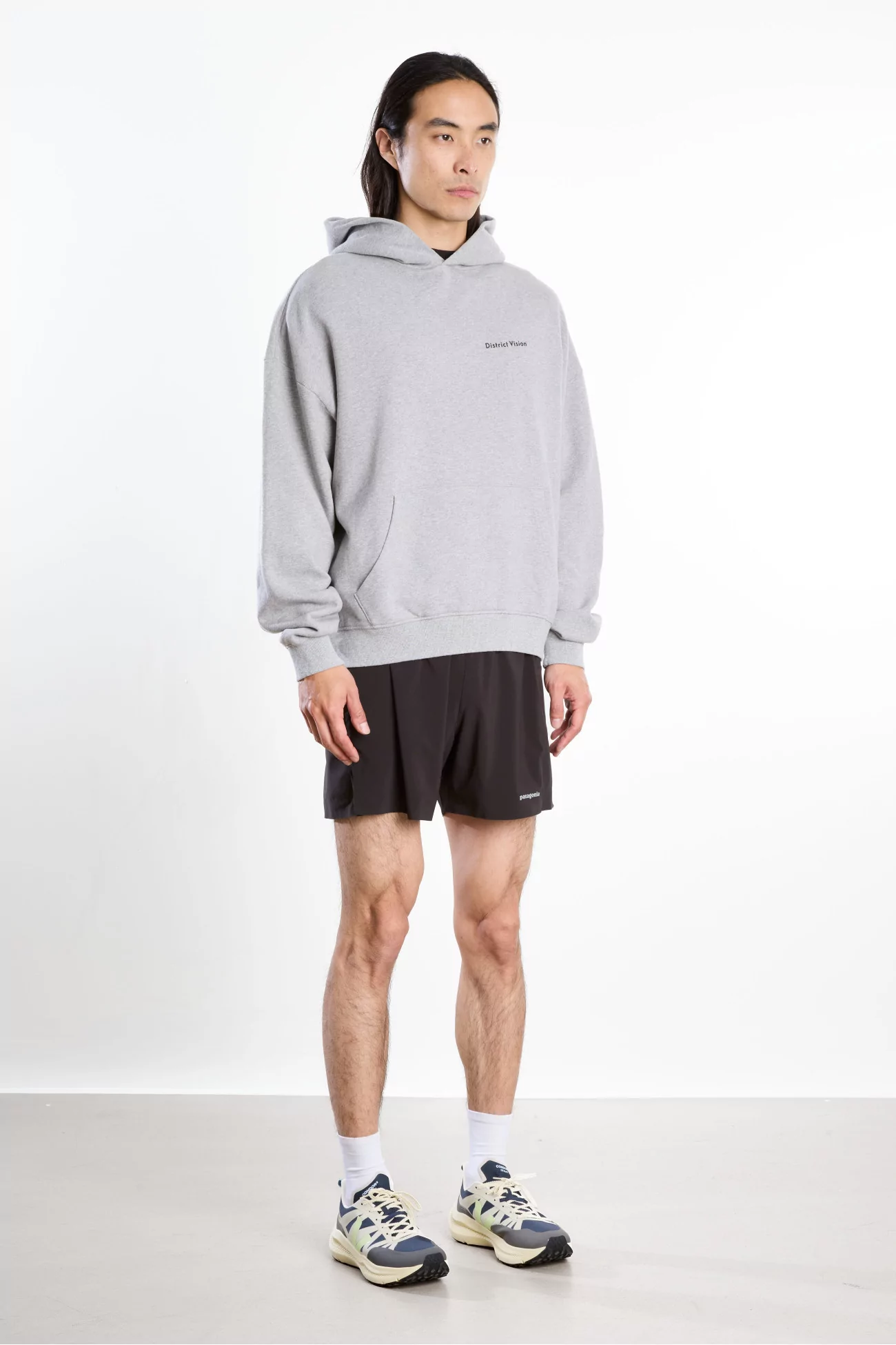 California Cotton Hoodie District Vision – Heather Grey | Centre Commercial