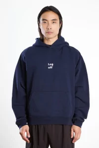 California Cotton Hoodie District Vision – Log Off Navy | Centre Commercial