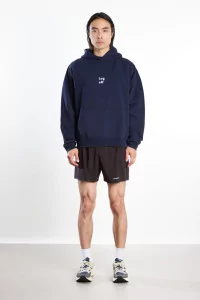 California Cotton Hoodie District Vision – Log Off Navy | Centre Commercial