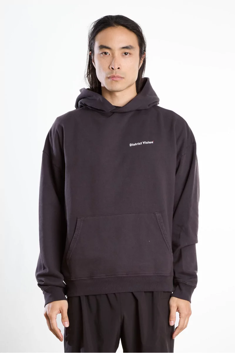 California Cotton Hoodie District Vision – Vintage Black | Centre Commercial