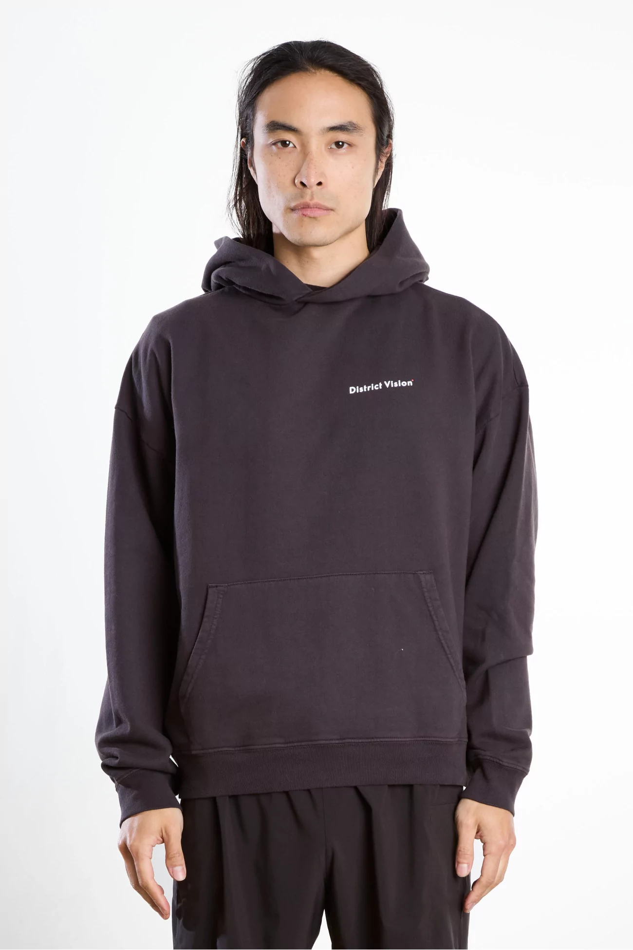 California Cotton Hoodie District Vision – Vintage Black | Centre Commercial
