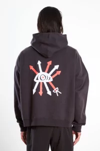 Sweat Capuche California Cotton District Vision – Vintage Black | Centre Commercial