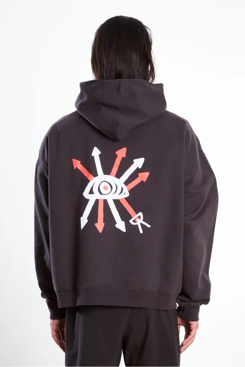 California Cotton Hoodie District Vision – Vintage Black | Centre Commercial